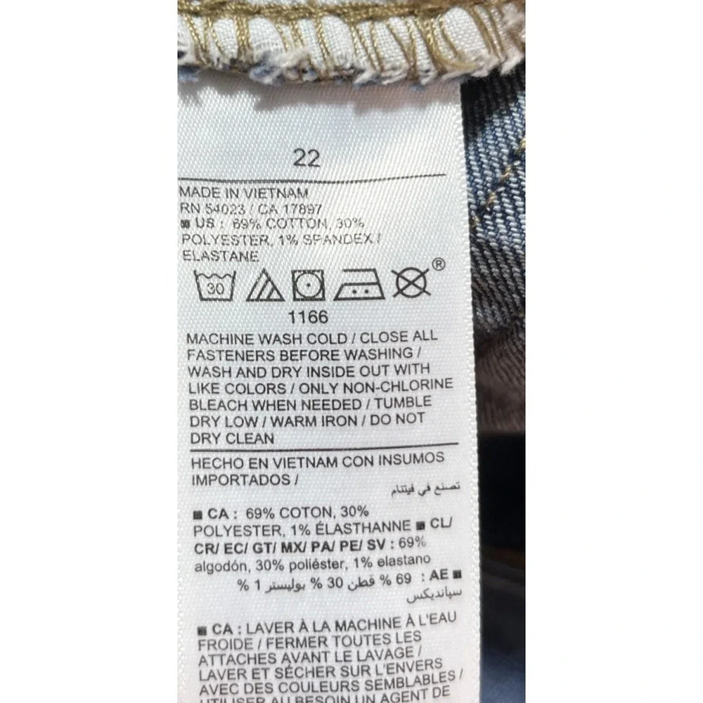 Old‎ Navy Mid Rise Wow Bootcut Jeans Women's Plus 22 Blue Western Cowgirl